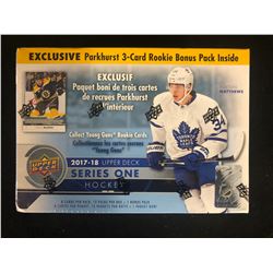 2017-18 UPPER DECK SERIES ONE HOCKEY BOX (12 PACKS)