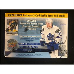 2017-18 UPPER DECK SERIES ONE HOCKEY BOX (12 PACKS)