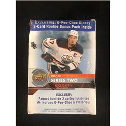2017-18 UPPER DECK SERIES TWO HOCKEY BOX (12 PACKS)