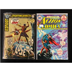 COMIC BOOK LOT (OUR FIGHTING FORCES/ ACTION COMICS)