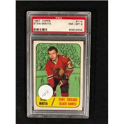 1967 TOPPS #114 STAN MIKITA (NM-MT 8) PSA GRADED