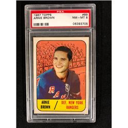 1967 TOPPS #89 ARNIE BROWN (NM-MT 8) PSA GRADED
