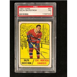 1967 TOPPS #67 RALPH BACKSTROM (NM-MT 8) PSA GRADED