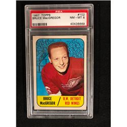 1967 TOPPS #102 BRUCE MacGREGOR (NM-MT 8) PSA GRADED