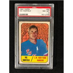 1967 TOPPS #88 VIC HADFIELD (NM-MT 8) PSA GRADED