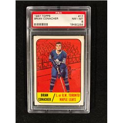 1967 TOPPS #17 BRIAN CONACHER (NM-MT 8) PSA GRADED