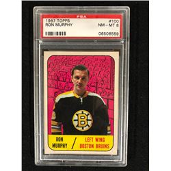 1967 TOPPS #100 RON MURPHY (NM-MT 8) PSA GRADED