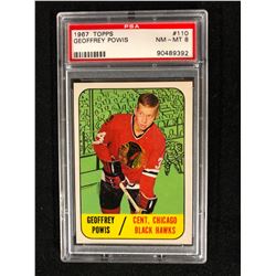1967 TOPPS #110 GEOFFREY POWIS (NM-MT 8) PSA GRADED