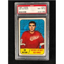 1967 TOPPS #107 JIM WATSON (NM-MT 8) PSA GRADED