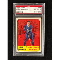 1967 TOPPS #17 BRIAN CONACHER (NM-MT 8) PSA GRADED