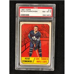 1967 TOPPS #12 PETER STEMKOWSKI (NM-MT 8) PSA GRADED
