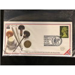 Scarce 1983 Royal Mint First One Pound £1 First Day Coin Cover