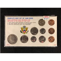 COMPLETE MINT SET OF 1968 U.S.A COINS