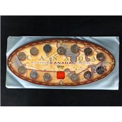 1999 CANADIAN MILLENNIUM QUARTERS SET (ROYAL CANADIAN MINT)