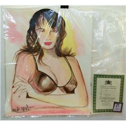 191) "CAMILLE" WILLIAM VERDULT OIL ON ARTIST PAPER