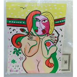 266) "THE ROSE" WILLIAM VERDULT OIL ON ARTIST