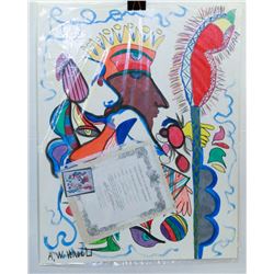 236) "THE MANY FACES OF MAN" WILLIAM VERDULT OIL