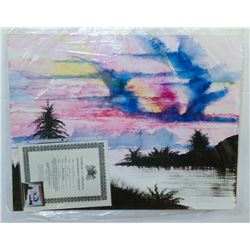 217) "PASTEL MORNING" WILLIAM VERDULT OIL ON