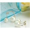 Image 1 : 925 STERLING SILVER FRESHWATER PEARL STUD EARRINGS