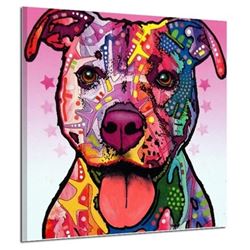 NEW MODERN ART DOG PRINT ON CANVAS