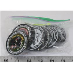 BAG OF 29 KATCH HOCKEY COINS ,ASSORTED TEAMS