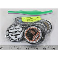 BAG OF 29 KATCH HOCKEY COINS ,ASSORTED TEAMS