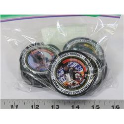 BAG OF 29 KATCH HOCKEY COINS ,ASSORTED TEAMS