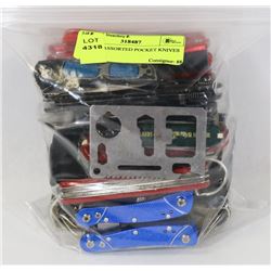 BAG OF ASSORTED POCKET KNIVES