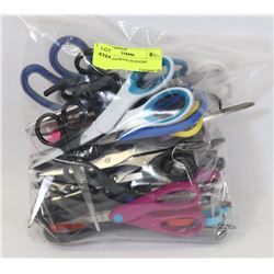 BAG OF ASSORTED SCISSORS