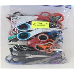 BAG OF ASSORTED SCISSORS