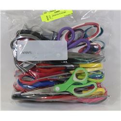BAG OF ASSORTED SCISSORS