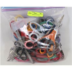 BAG OF ASSORTED SCISSORS