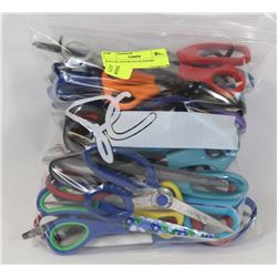BAG OF ASSORTED SCISSORS