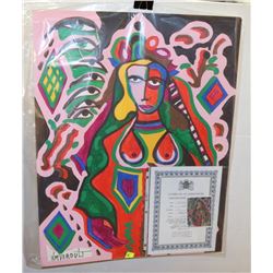 234) "THE CLOSE UP" WILLIAM VERDULT OIL ON ARTIST