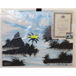 241) "TRANQUIL COUNTRY" WILLIAM VERDULT OIL ON