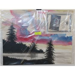 223) "RAINBOW SKIES" WILLIAM VERDULT OIL ON ARTIST