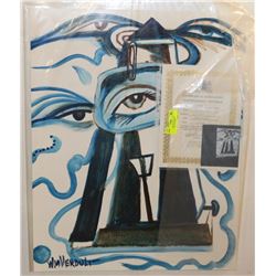 214) "MYSTERIOUS" WILLIAM VERDULT OIL ON ARTIST