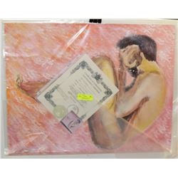 268) "THE THINKER" WILLIAM VERDULT OIL ON ARTIST