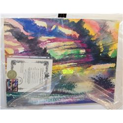 194) "DANCING SKIES" WILLIAM VERDULT OIL ON ARTIST