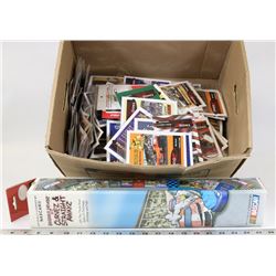 NASCAR GAME AND BOX OF ASSORTED RACE CAR COLLECTOR