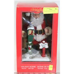 HOLIDAY SCENE WITH SANTA