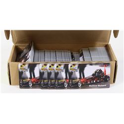 BOX OF ASSORTED RACE CAR COLLECTOR CAR TAGGZ