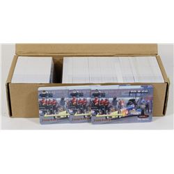 BOX OF ASSORTED RACE CAR COLLECTOR CAR TAGGZ