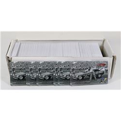 BOX OF ASSORTED RACE CAR COLLECTOR CAR TAGGZ