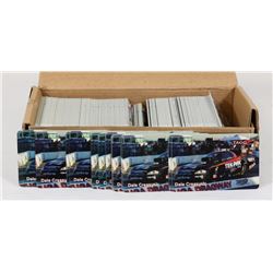 BOX OF ASSORTED RACE CAR COLLECTOR CAR TAGGZ