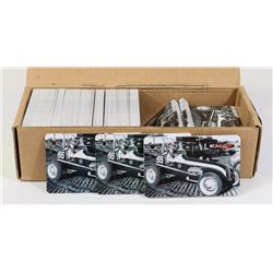 BOX OF ASSORTED RACE CAR COLLECTOR CAR TAGGZ