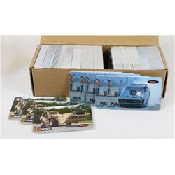 BOX OF ASSORTED RACE CAR COLLECTOR CAR TAGGZ