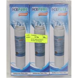 PACKAGE OF 3 REPLACEMENT WATER FILTER CARTRIDGE