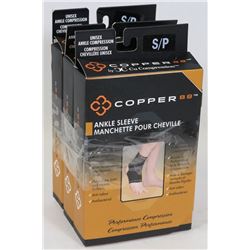 LOT OF 3 COPPER 88 ANKLE COMPRESSIONS -