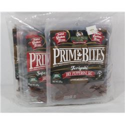 8 PACKS OF ASSORTED PRIME BITES DRY PEPPERONI